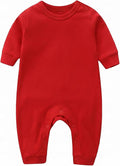 Unisex Baby romper, Long Sleeve 100% Cotton Baby Clothes, Baby Footless Jumpsuit by Jomixa