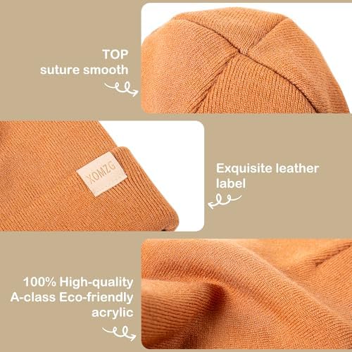 XOMZG Toddler Beanie Kids Winter Hats Infant Warm Knit Cap Newborn Winter Warm - Image 2