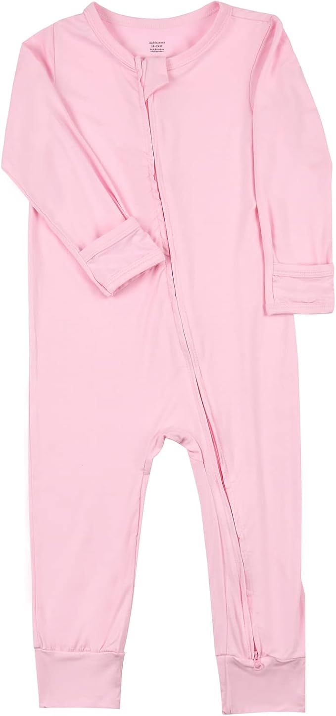 Aablexema Unisex Rayon of Bamboo Baby Footless Pajamas Romper by Aablexema