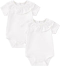 pureborn Baby Romper Bodysuits 2-Pack Unisex Soft Cotton One-Piece Outfit by pureborn