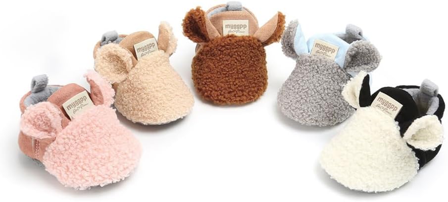 Baby Booties Cozy Fleece Slippers Soft Baby Shoes - Image 4