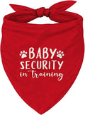 Baby Security in Training Dog Bandana, Dogs Pregnancy Announcement Bandana by Unknown