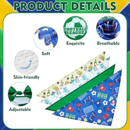 EXPAWLORER Football Cup 2026 Dog Bandanas 4 Pack Pet Scarf - Image 2