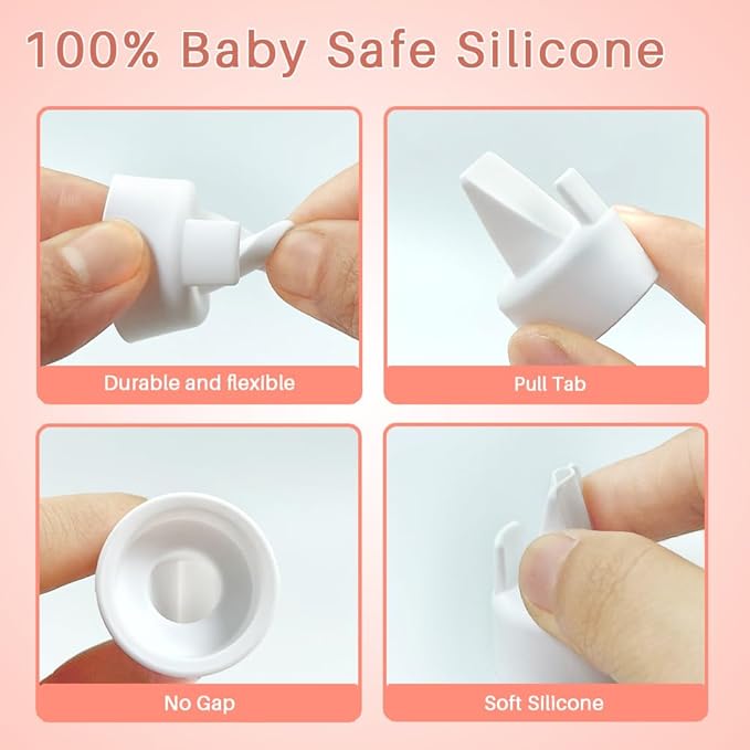 PumpMom-us 19mm Oval Flange Pump Parts for S1 S2 9 Plus Breast Pump, Replacement 19 mm Breast Shield/Duckbill Valves/Backflow Protector/Silicone Tubing