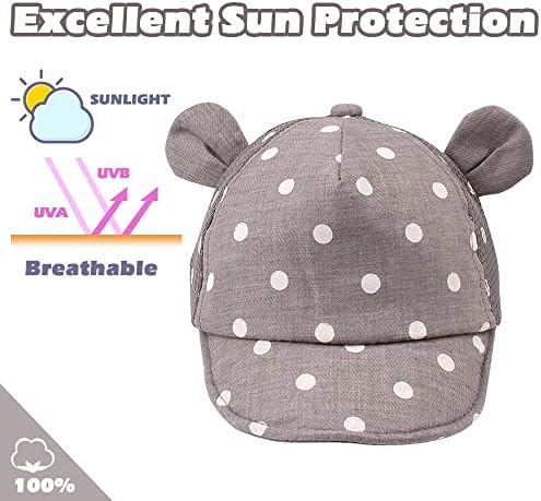 JANGANNSA Baby Duck Cap Infant Kids Sun Hat Bear Cute Cartoon Caps Spring Summer - Image 3