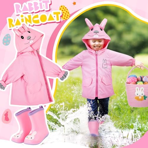 Twistover 2 Pcs Toddler Raincoat Boot Set - Image 6