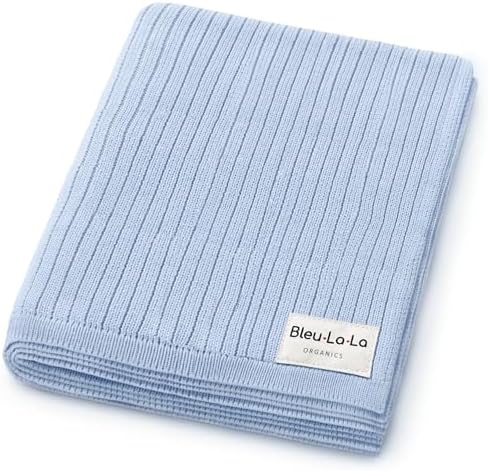 100% Organic Cotton Baby Blanket by BleuLaLa