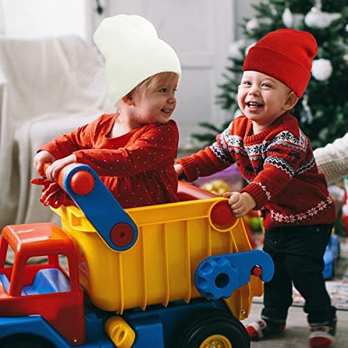 DOOVID Toddler Beanie Kids Warm Knit Beanie Hat Baby Boys Girls Knit Caps - Image 3