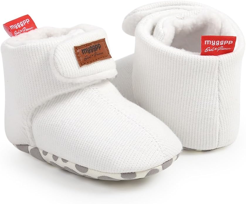 Ohwawadi Infant Baby Slippers Girls Boys Booties Warm Baby Socks Shoes Newborn - Image 5