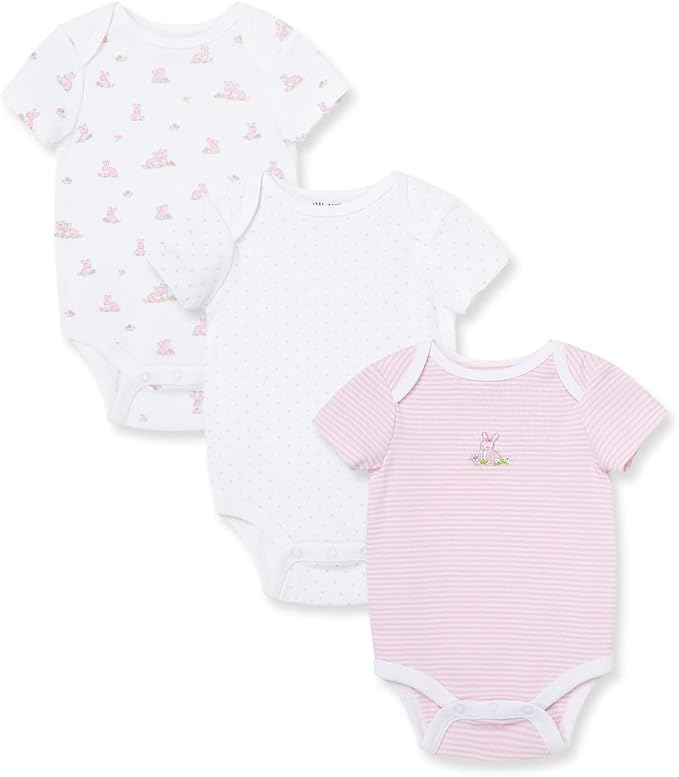Little Me Clothes for Baby Girls' 3-Pack 100% Cotton Bodysuits by LittleMeChildrensApparel