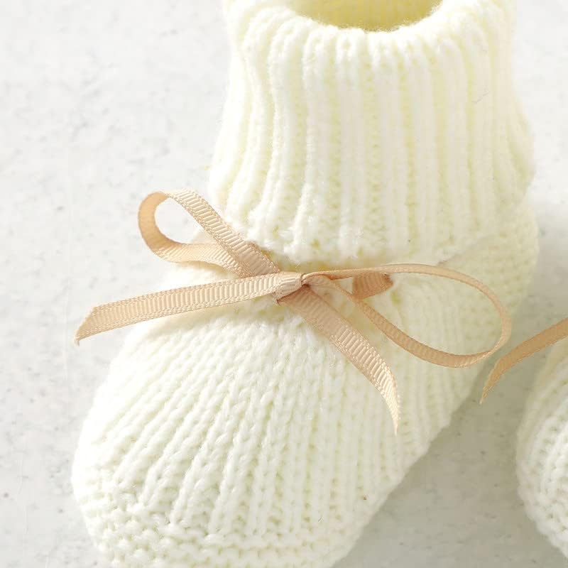 LAWKUL Baby Booties Knit Newborn Shoes Cozy First Walkers Infant Toddler Boots - Image 4