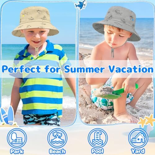 Baby Sun Hat Baby Boy Hats Toddler Hat UPF 50+ Bucket Hat - Image 4