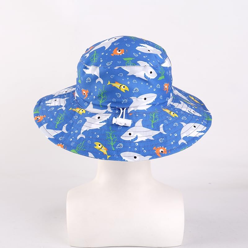 LANGZHEN Sun Protection Hat for Kids Toddler Boys Girls Wide Brim Summer - Image 4