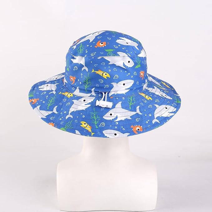 LANGZHEN Sun Protection Hat for Kids Toddler Boys Girls Wide Brim Summer - Image 4
