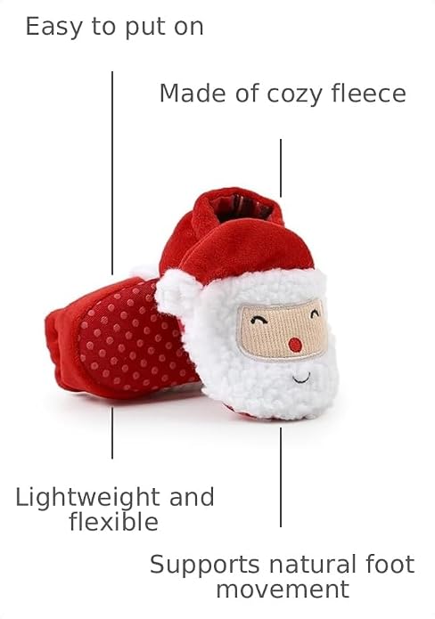 Baby Booties Cozy Fleece Slippers Soft Baby Shoes - Image 3