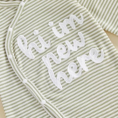 Kuriozud Newborn Baby Boy Going Home Outfit Kimono Romper - Image 6