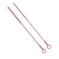Reusable Silicone Straw Cleaner Brush Set, 2-Pack Extra Long Straw Cleaning Brush for Metal Glass Water Bottle Drinking Straws, Flexible&Bendable Design, Dishwasher Safe, 6mm & 8mm Diameter