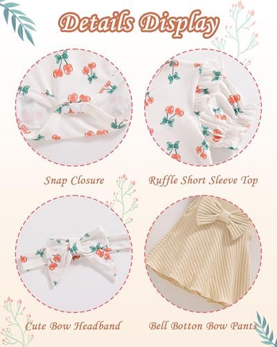 Vibebox Baby Girl Clothes Newborn Preemie Summer Outfits Preemie-12 Months - Image 4
