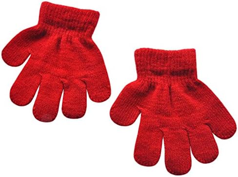 Toddler Boys and Girls Winter Knitted Writing Gloves, 1-3 Years Old by Unknown