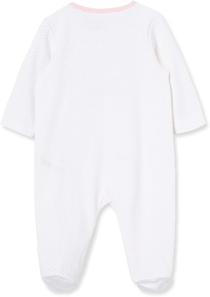 Little Me Clothes for Baby Girls' 100% Cotton Scratch-Free Tag Footie Sleeper - Image 2