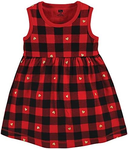 Hudson Baby Infant and Toddler Girls Cotton Dress and Cardigan Set - Image 4