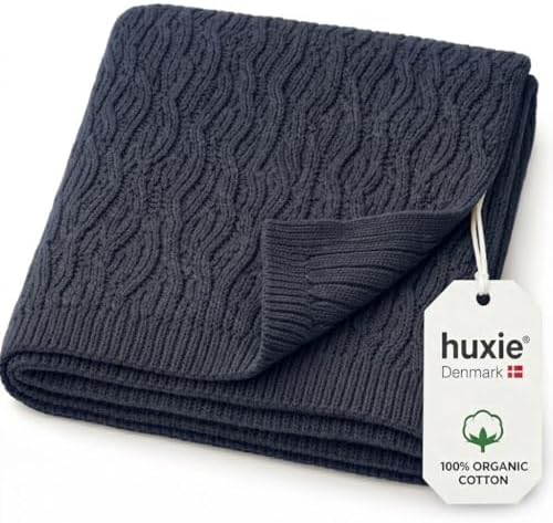 Receiving Blankets, 100% Organic Cotton Knit, Newborn Baby Swaddle | by huxie