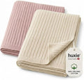 Receiving Blankets, 100% Organic Cotton Knit, Newborn Baby Swaddle | by huxie