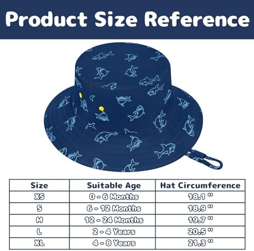 Baby Sun Hat Baby Boy Hats Toddler Hat UPF 50+ Bucket Hat - Image 7