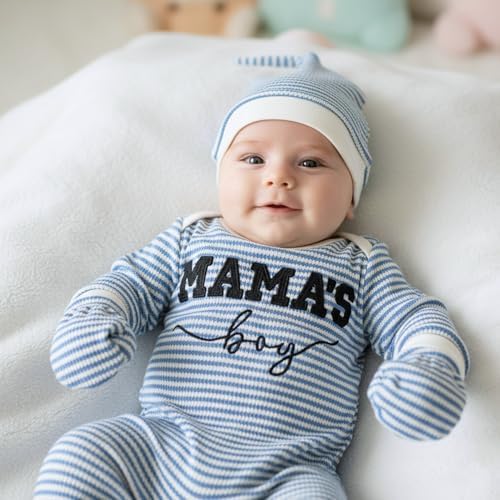 GRNSHTS Newborn Baby Boy Romper Coming Home Outfits Letter Print Bodysuit - Image 7