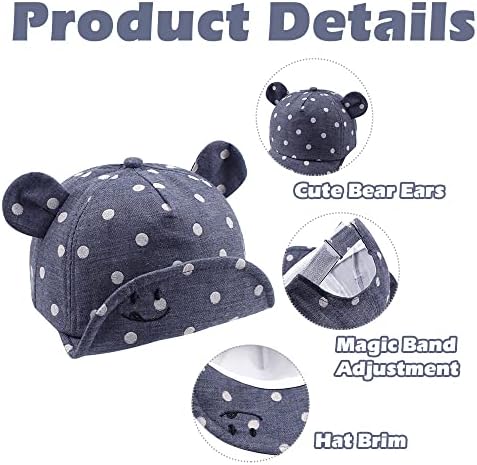 JANGANNSA Baby Duck Cap Infant Kids Sun Hat Bear Cute Cartoon Caps Spring Summer - Image 3