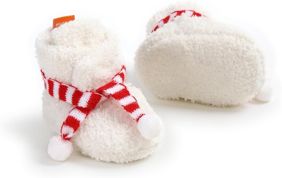 Baby Booties Cozy Fleece Slippers Soft Baby Shoes - Image 5