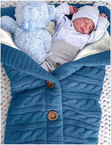 XMWEALTHY Unisex Infant Swaddle Blankets Soft Thick Fleece Knit Baby Girls Boys - Image 3