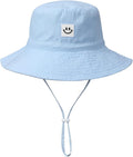 Baby Sun Hat Smile Face UPF 50+ Toddler Bucket Hat by MaxNova