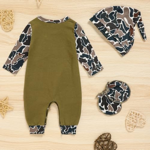 GRNSHTS Newborn Baby Boy Romper Coming Home Outfits Letter Print Bodysuit - Image 3