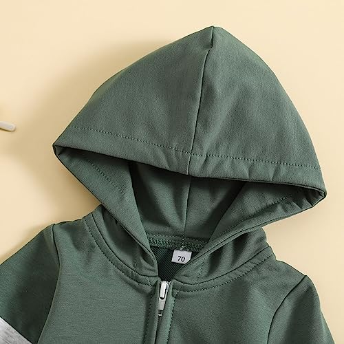 Fall Baby Clothes Newborn Boy Girl Hoodie Romper Long Sleeve Jumpsuit Winter - Image 4