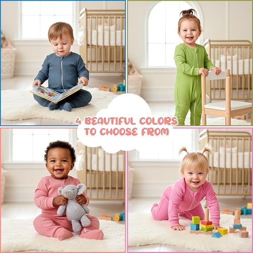NurtureNauts® Scoot Suit, 100% Cotton, Elbow & Knee Pads, 2-Way Zipper - Image 6