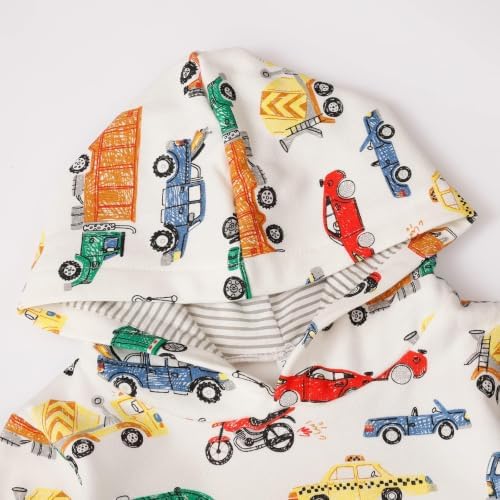 RETSUGO Baby Boys Dinosaurs Hoodie Boy Girls Truck Pullover - Image 5