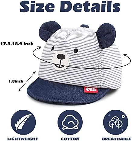 JANGANNSA Baby Duck Cap Infant Kids Sun Hat Bear Cute Cartoon Caps Spring Summer - Image 6
