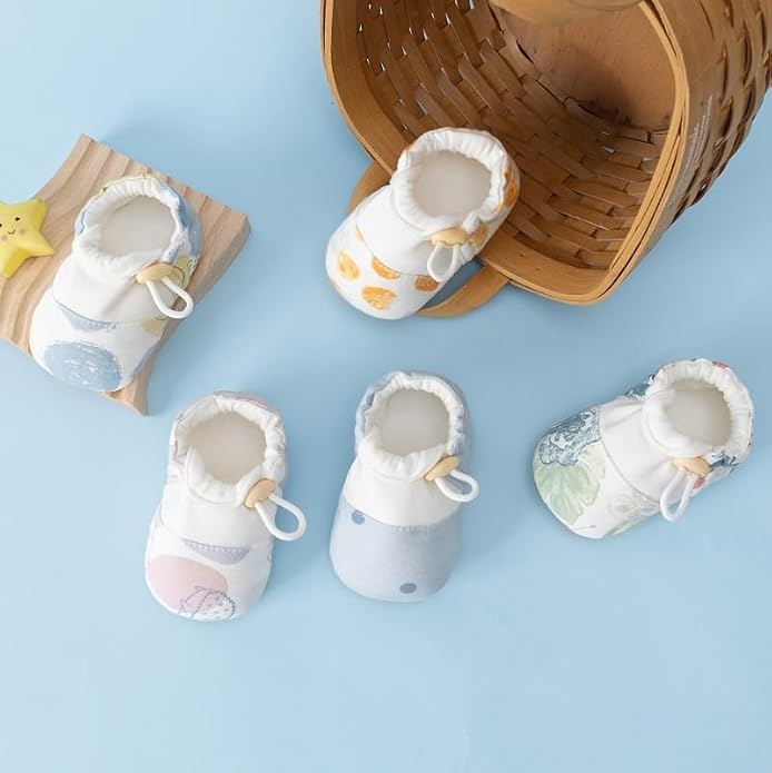 Baby Booties Toddler Cozy First Walking Boots Stay-on Soft Cozy Cotton Non-Slip - Image 2