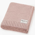 100% Organic Cotton Heritage Knit Textured Baby Quilt Blanket by BleuLaLa