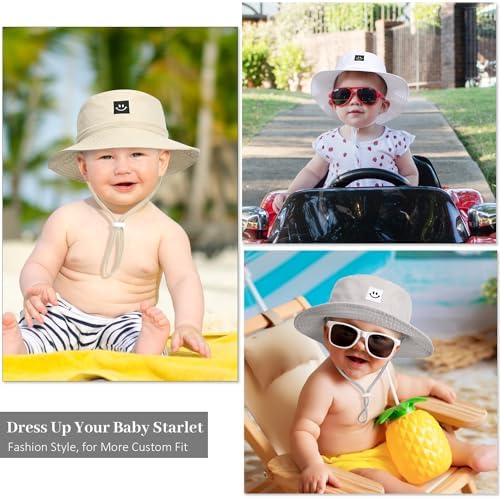 Baby Toddler Sun Hat, Kids Summer UPF 50+ Foldable Beach Bucket Hat - Image 7