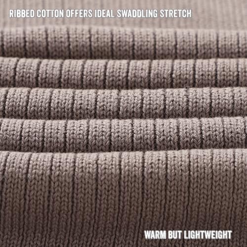 100% Organic Cotton Baby Blanket – Luxury Stretch Ribbed Knit, Breathable - Image 5