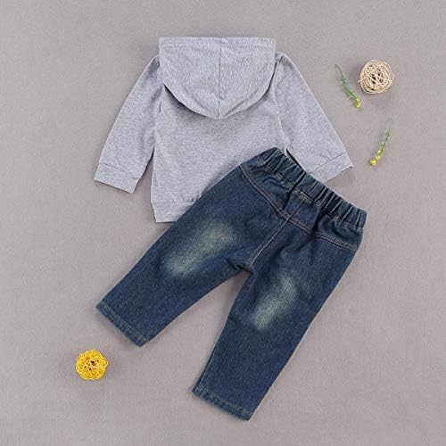 fhutpw Toddler Baby Boy Outfits Hoodie Sweatshirts & Jeans Clothes Set Fall - Image 3