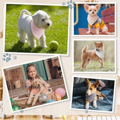 10 Pcs Muslin Cotton Triangle Dog Bandanas Reversible Pet Bibs Scarf Dog Scarves - Image 5