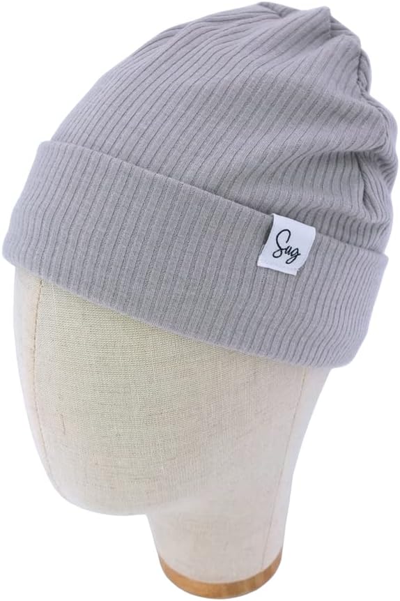 Jersey Beanie Hat for Newborn Baby Boys Girls Silky Satin Lined Hats Bonnet - Image 2