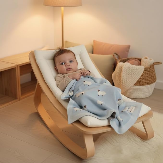 Knit Baby Swaddle Blanket for Boys - Image 8