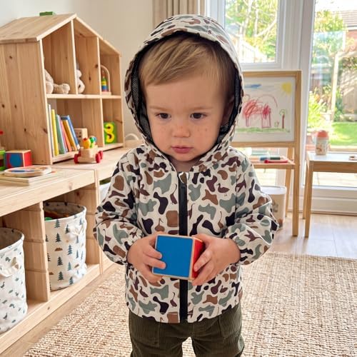 Toddler Baby Boy Camo Hoodie Windbreaker Zip Up Long Sleeve Hooded Camouflage - Image 3