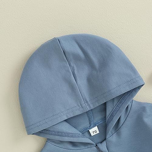 Unisex Baby Boy Girl Clothes Hooded Sweatshirts Solid Color Long Sleeve Hoodies - Image 5
