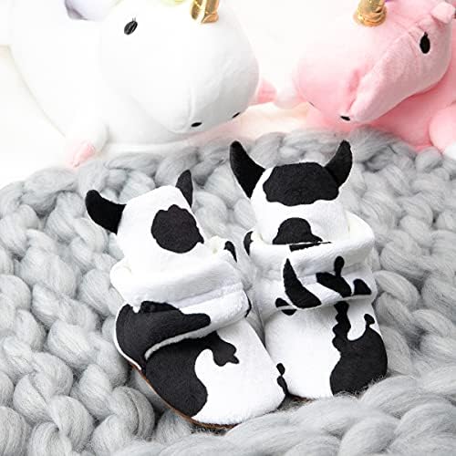 ohsofy Newborn Baby Cotton Booties Stay On Slipper Winter Warm Soft Shoes - Image 3