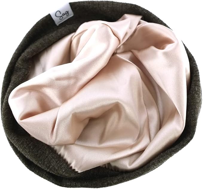 Jersey Beanie Hat for Newborn Baby Boys Girls Silky Satin Lined Hats Bonnet - Image 3